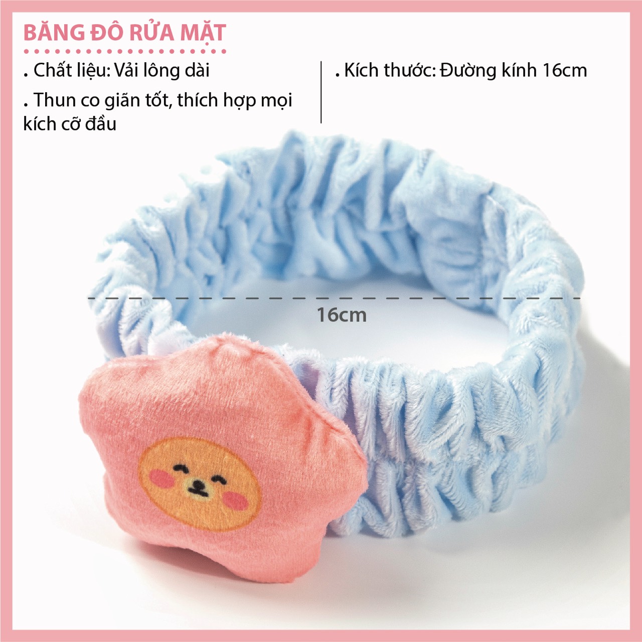 Băng đô rửa mặt dễ thương