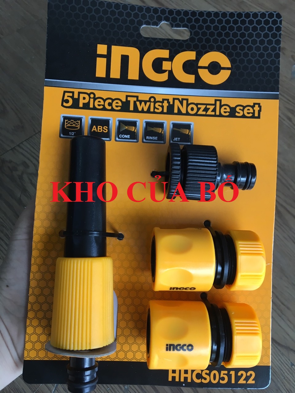 Bộ 5 Đầu Nối Nhanh Máy Xịt Rửa INGCO HHCS05122