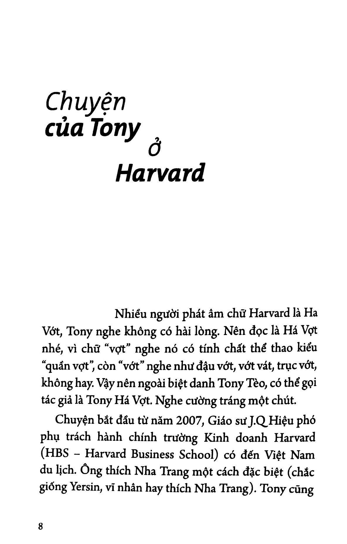Sách: Cà Phê Cùng Tony