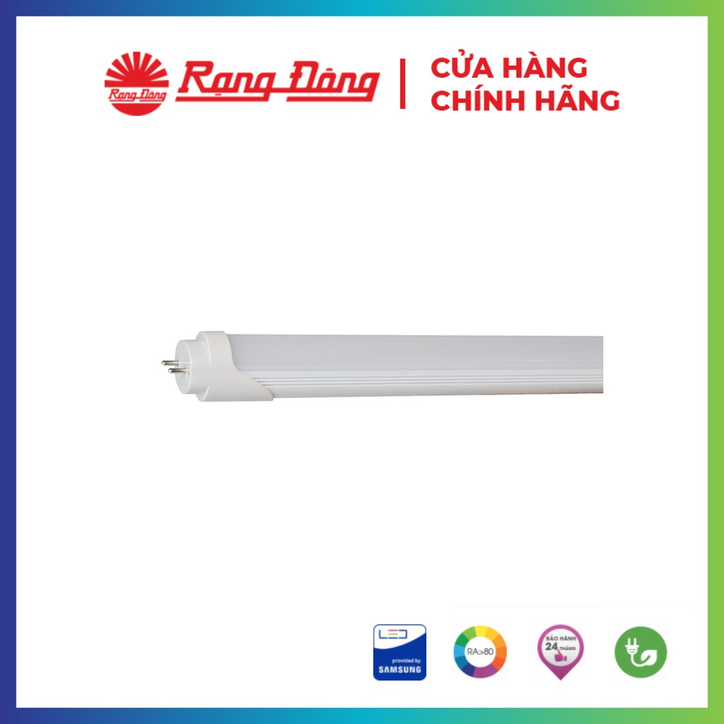 Bóng đèn led tuýp 18w rạng đông đổi màu led chip samsung, siêu sáng, model: led tube t8 đm 120/18w