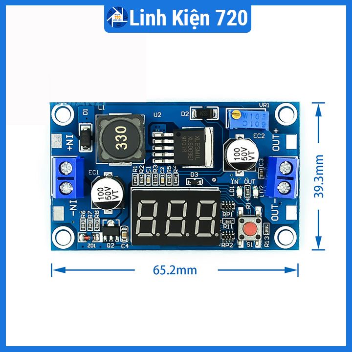 Module Boost DC-DC XL6009 V2 hiển thị led 7 thanh