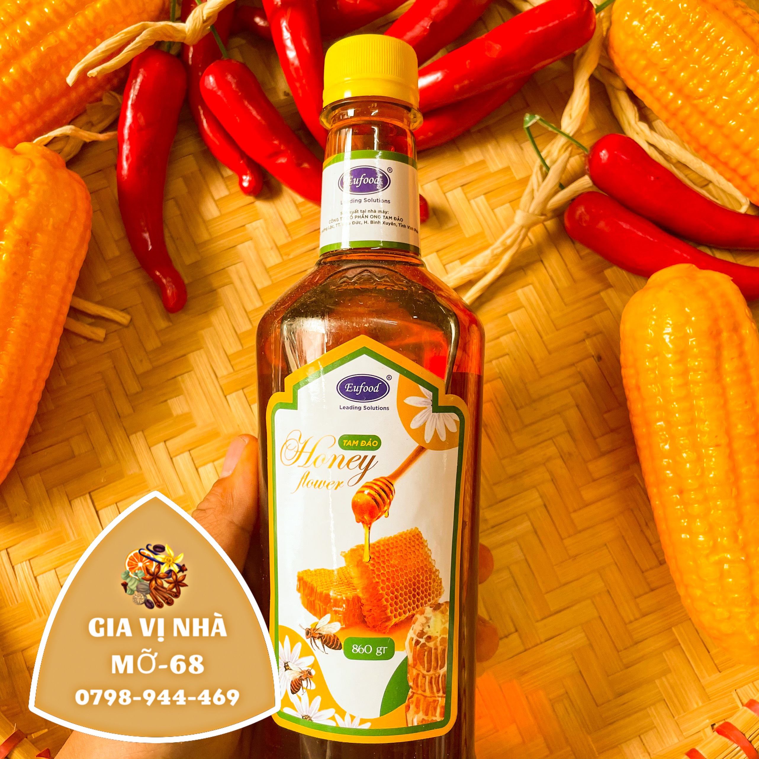 Mật ong tam đảo hiệu eufood-860gr