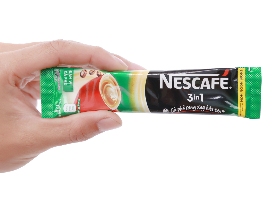 Cà phê sữa NesCafé 3 in 1 đậm vị cà phê 340g ( hộp xanh 20 gói x 17g)