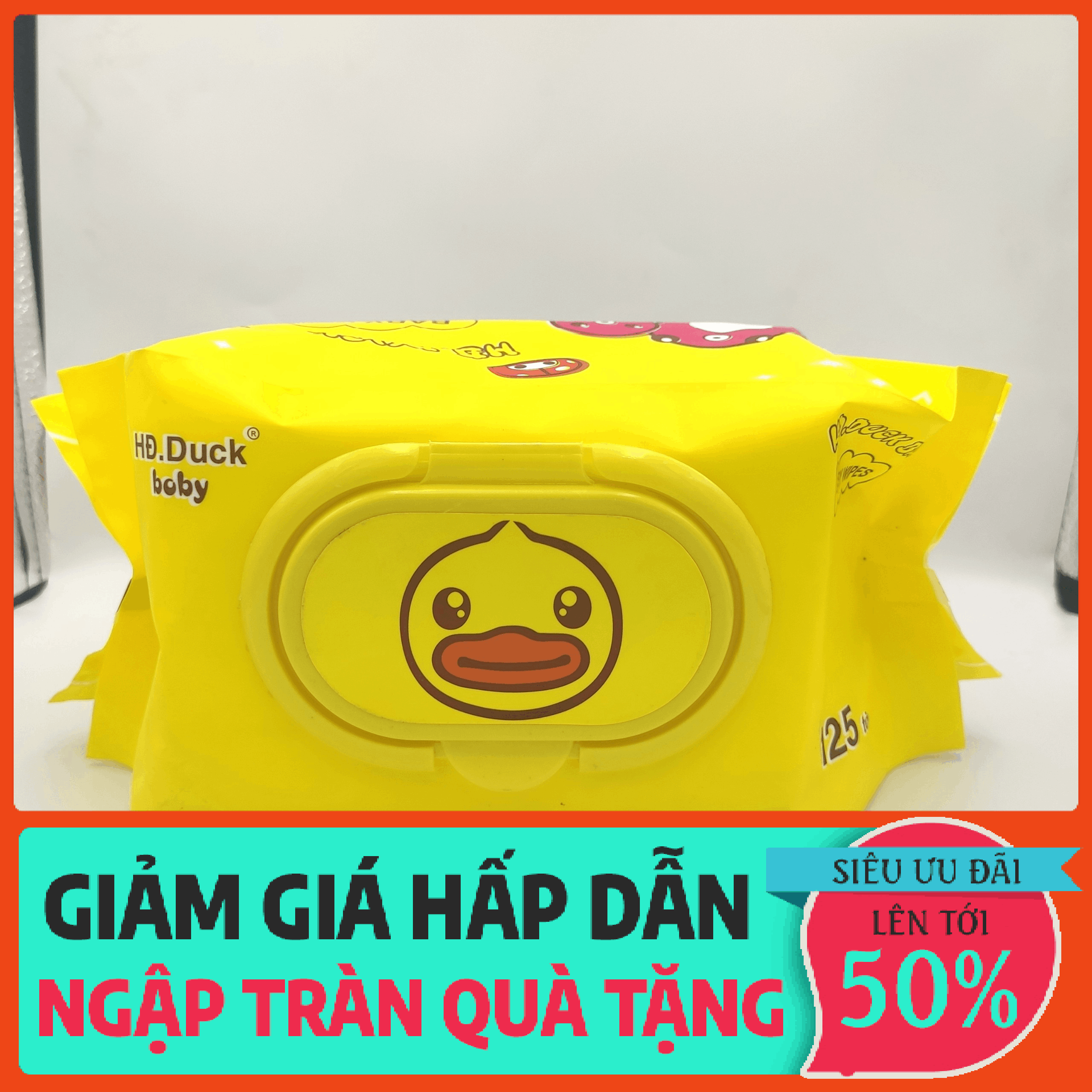 Khăn giấy ướt baby wipes HĐ.Duck