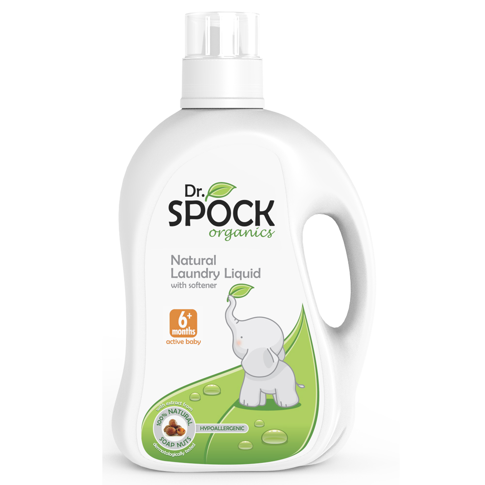 Nước Giặt Xả Organic USDA Dr Spock Cho Trẻ Từ 6 Tháng - Can 2L