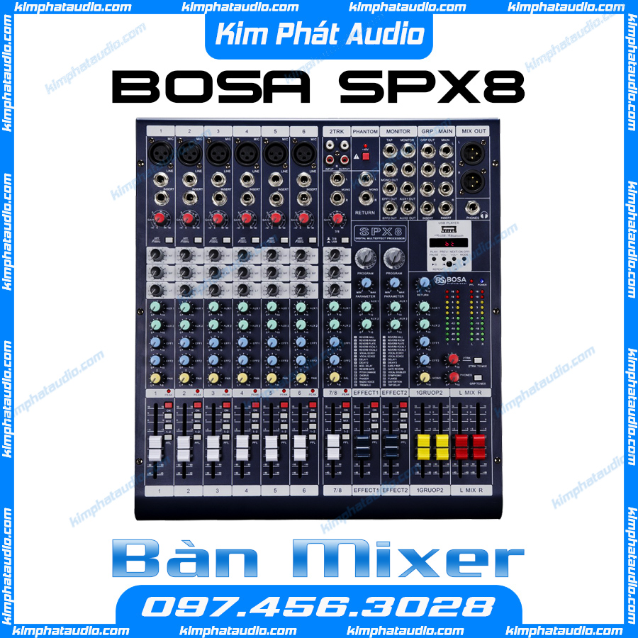 Mixer karaoke cao cấp Bosa SPX8