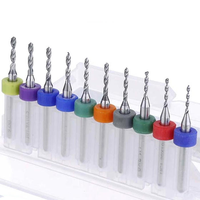 Combo 5 Mũi Khoan CNC (Gồm 1 Mũi 0.8mm, 0.9mm, 1.0mm, 1.1mm, 1.2mm)