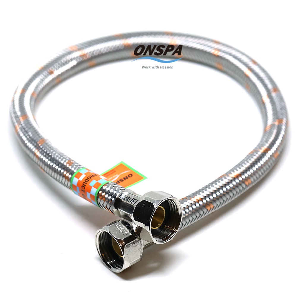 Bộ 4 sợi dây cấp nước sọc cao cấp inox 304 Onspa 60cm