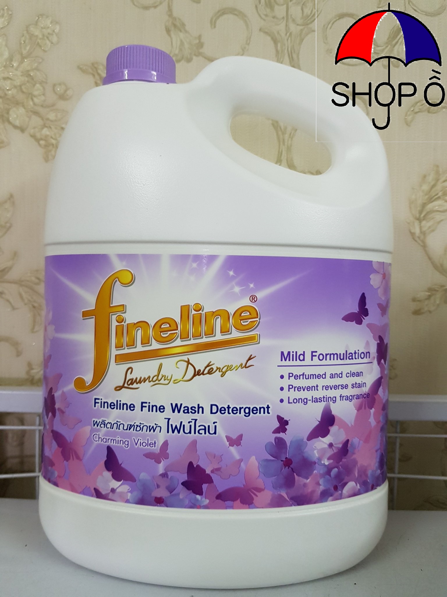 Combo 2 can nước giặt Fineline 3000ml màu tím