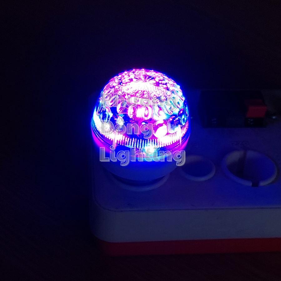 Bóng LED Chanh tròn đổi 7 màu đuôi E27