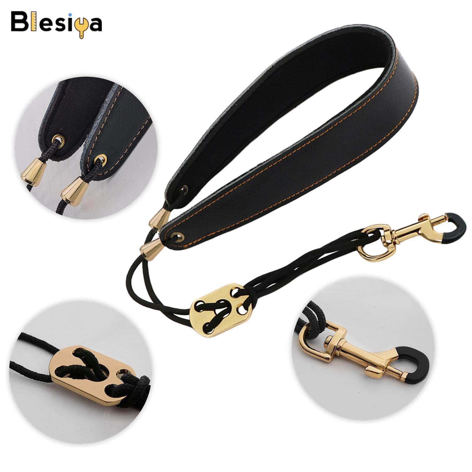 Blesiya Padded Leather Metal Hook Saxophone Neck Strap for Saxophone