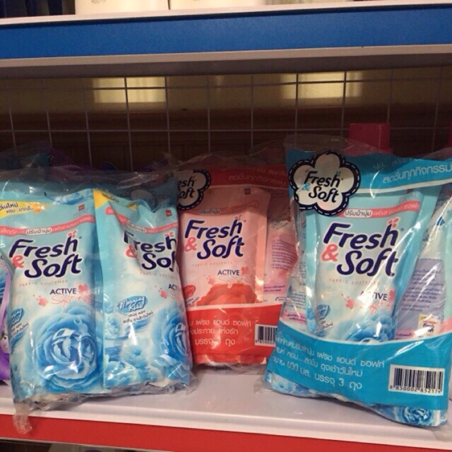 Combo 4 Túi Xả Vải Fresh & Soft 600ml Thái Lan  ( Màu Ngẫu Nhiên,600ml/túi )