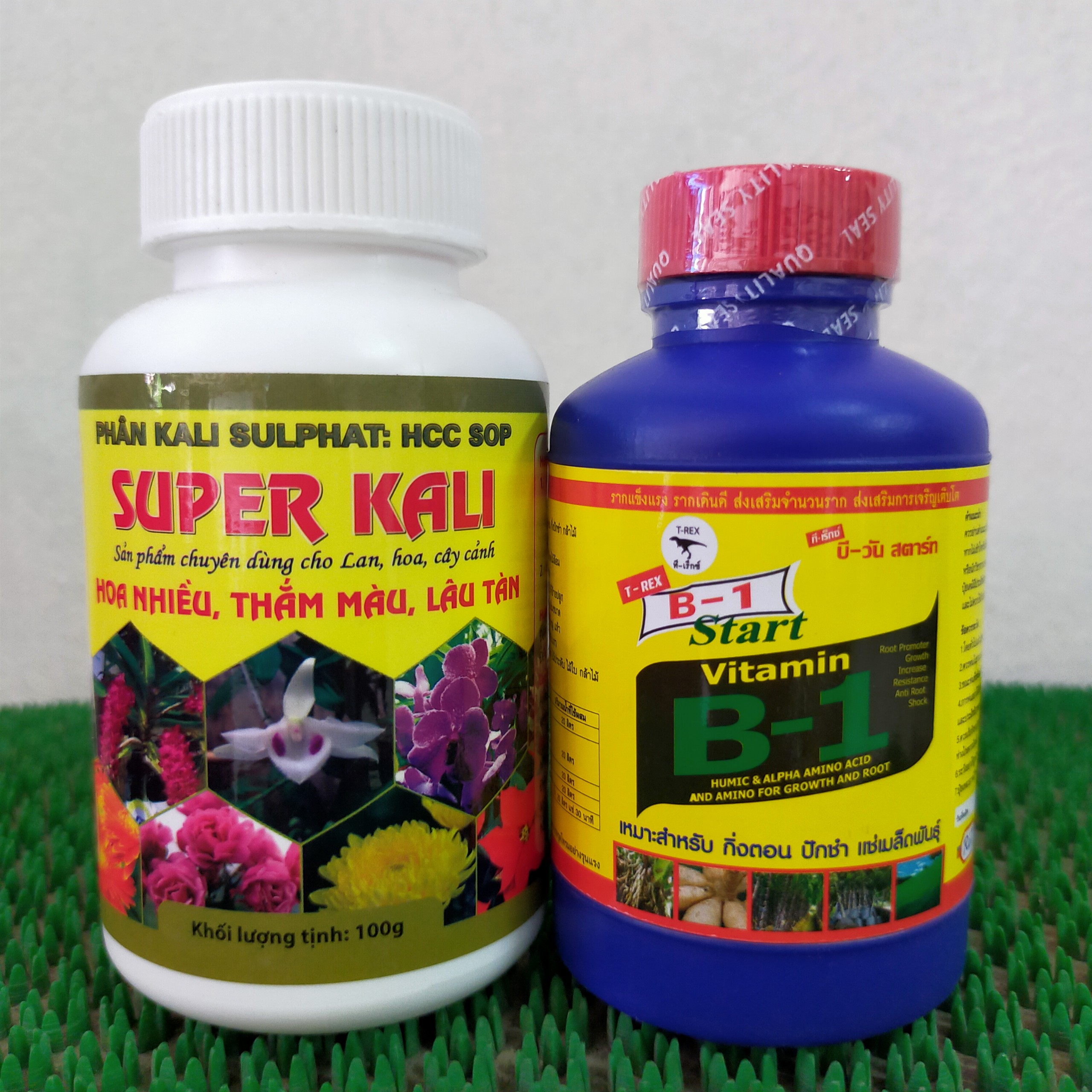 Combo B1 thái kích rễ + Super kali xanh lá - đẹp hoa - bền màu