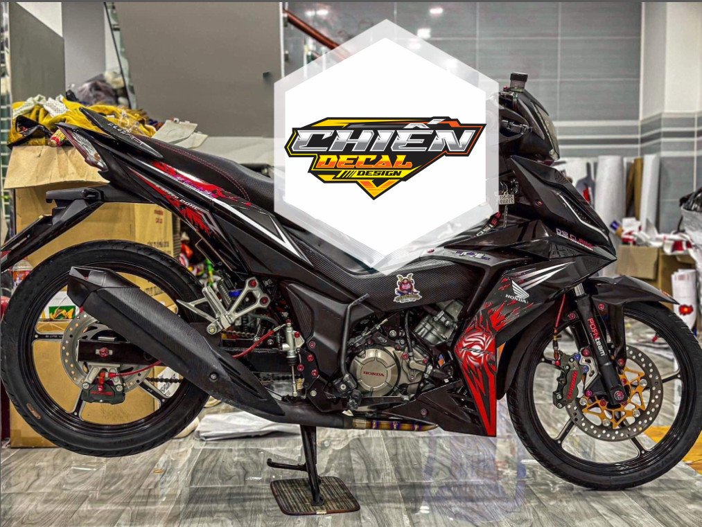 Tem rời winner rs150 mẫu mới đỏ đen