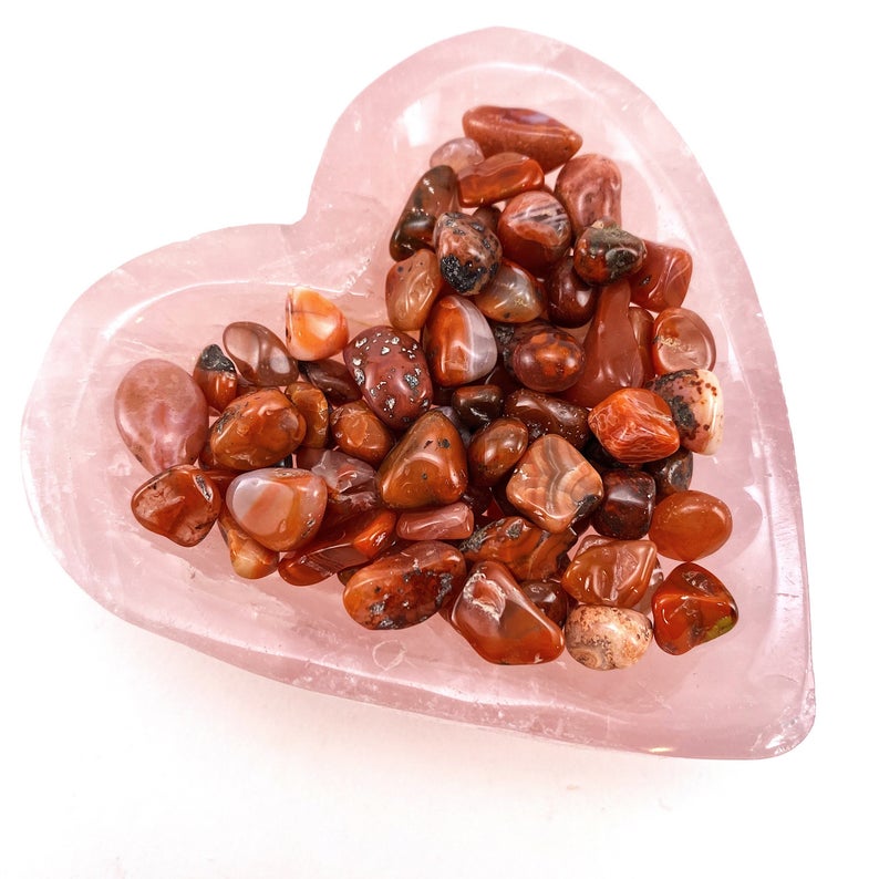 100gr đá mã não đỏ kích thước 1-3 cm [ 100gr to red agate size 2-3 cm; gemstone]