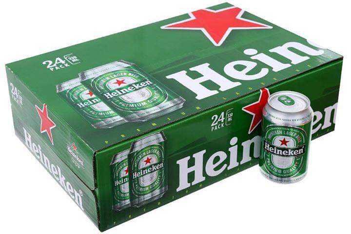 Thùng 24 lon Bia Heineken (330ml/lon)
