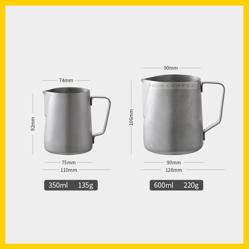 Ca đánh sữa dung tích 350ml - 600ml