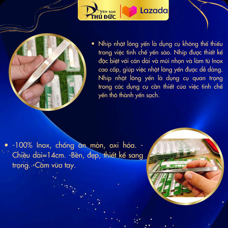 Nhíp nhặt lông yến sào chuyên dụng