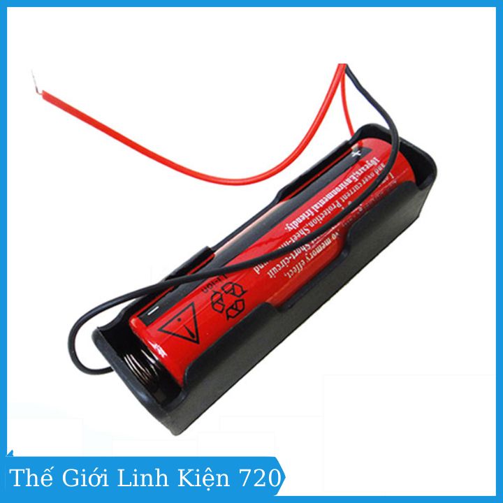 Đế pin 18650 đấu nối tiếp 1/2/3/4 pin