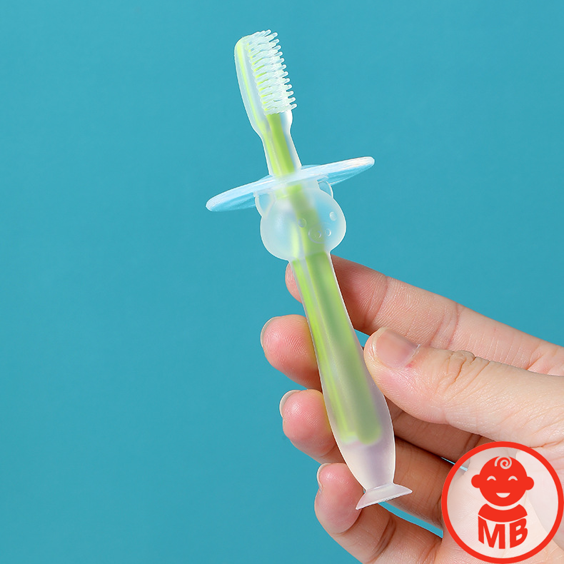 Bàn chải đánh răng silicon siêu mềm cho bé