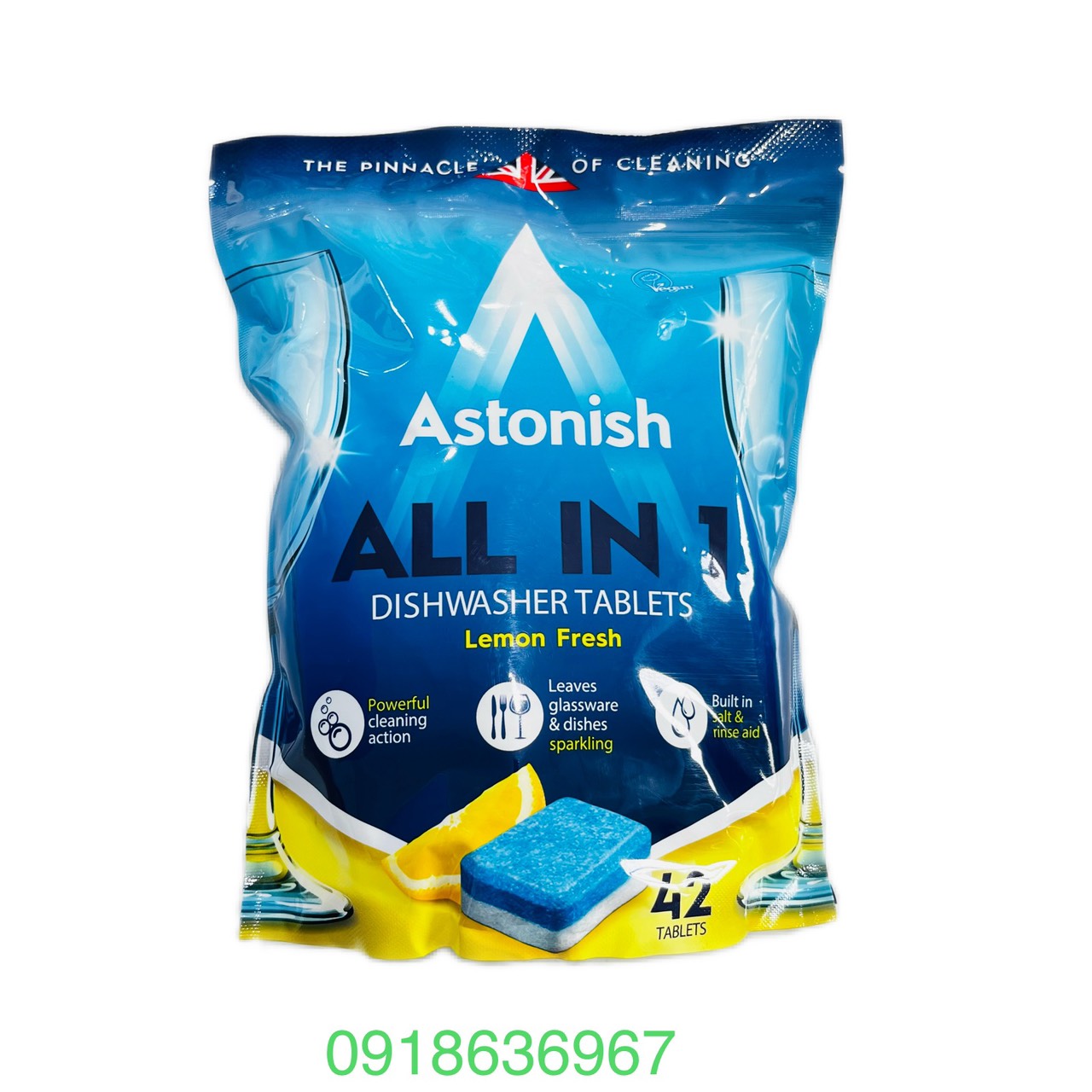 [HCM]Viên rửa chén bát all in 1 Astonish C2170 - 42 viên