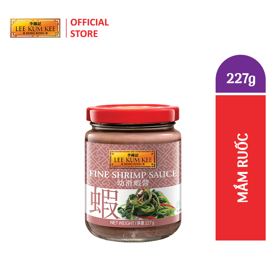 [Đơn 150K Tặng Gói Sốt] Mắm ruốc LEE KUM KEE FINE SHRIMP SAUCE hũ thủy tinh 227 gram