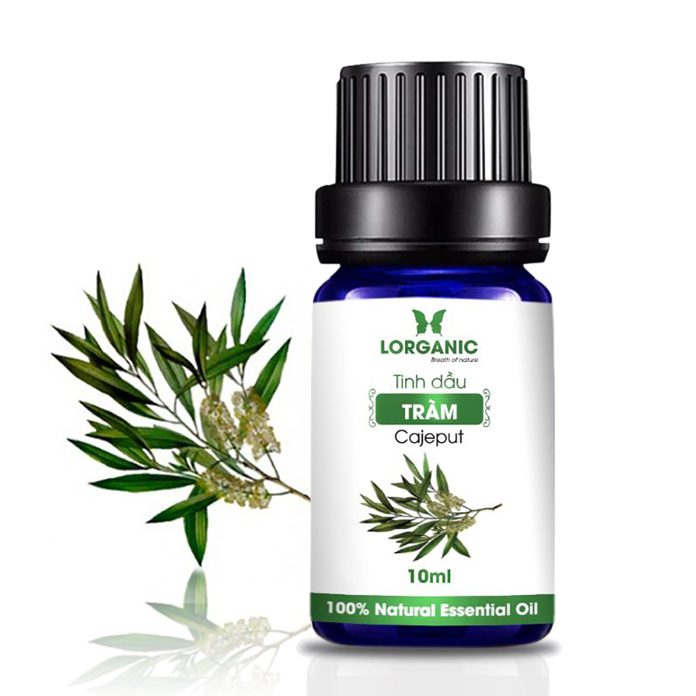 [HCM]Combo Tinh Dầu Sả Chanh Lorganic + Tràm Gió Lorganic (10ml / Chai)