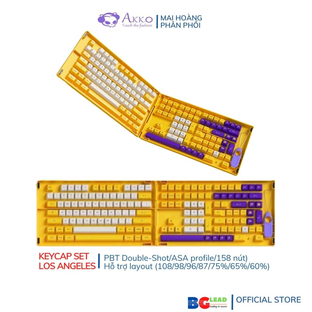 [Sản phẩm mới]Bộ keycap cho bàn phím cơ AKKO|Keycap set – Los Angeles (PBT Double-Shot/ASA profile/158 nút)
