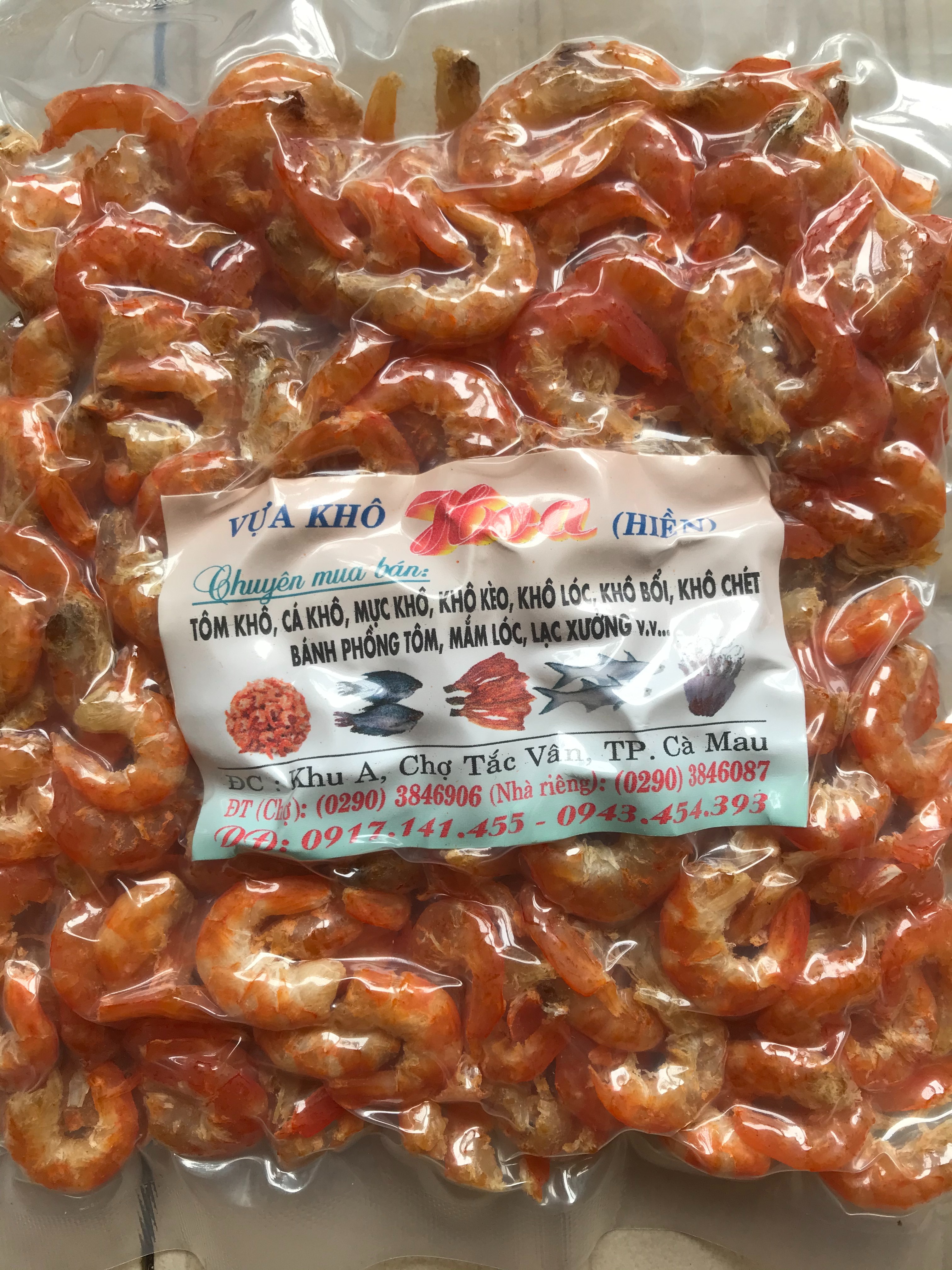 Tôm khô Cà Mau làm từ tôm đất hàng ngon loại 1 (250g)