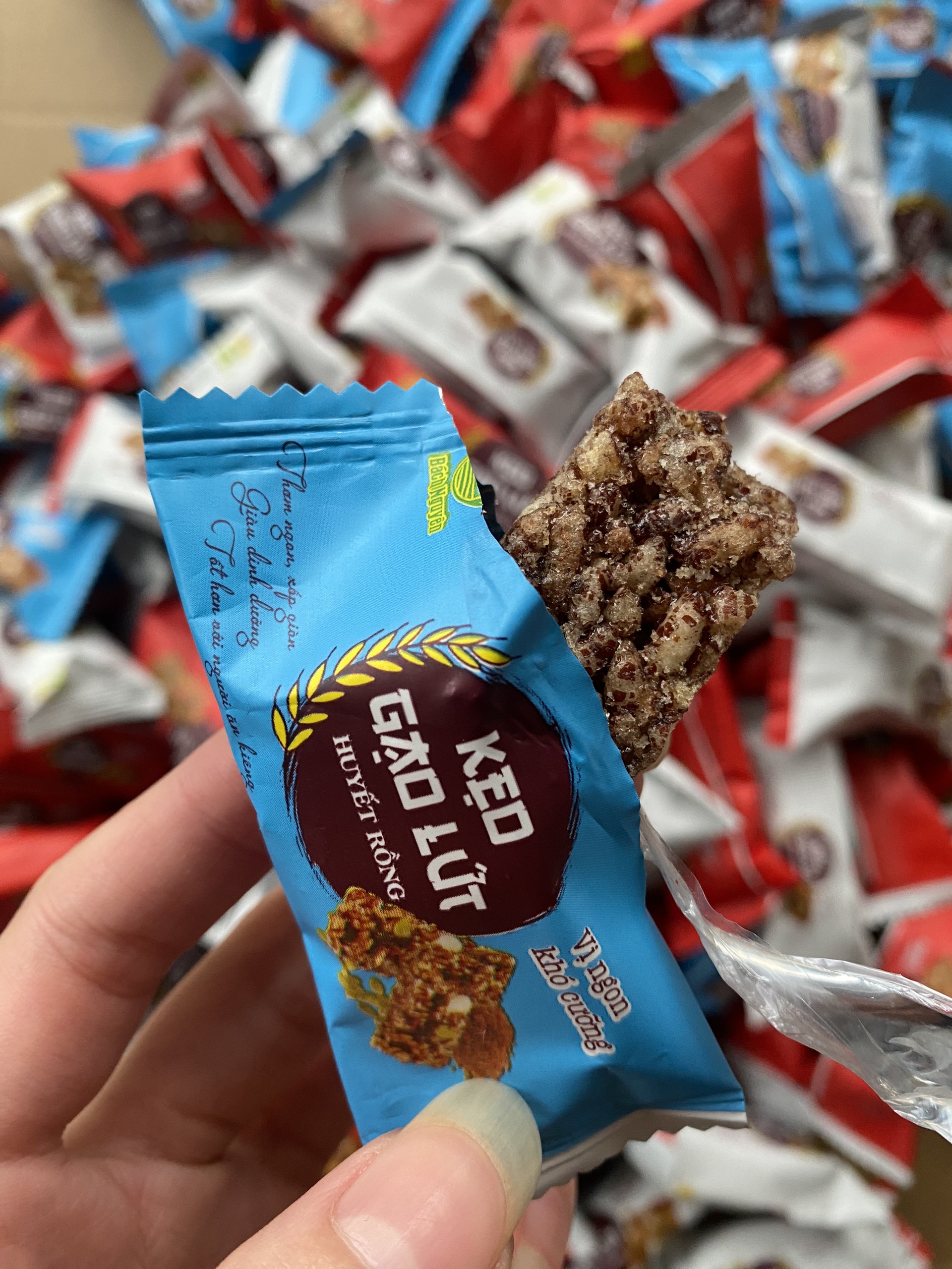 100g Kẹo Gạo lứt Ngũ cốc thơm ngon giòn tan tốt cho sức khỏe ăn siêu ghiền