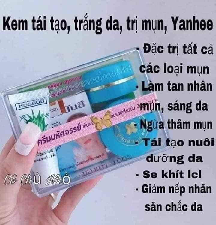 BỘ KEM MỤN THÁI LAN (YH XANH DƯƠNG)
