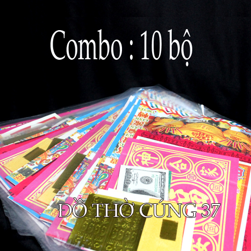 ( Combo gồm 10 bộ ) Giấy cúng thần tài thổ địa
