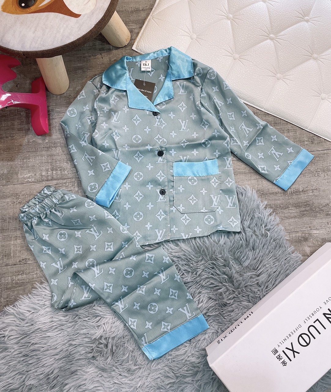 bộ pizama dài sz 9-22kg