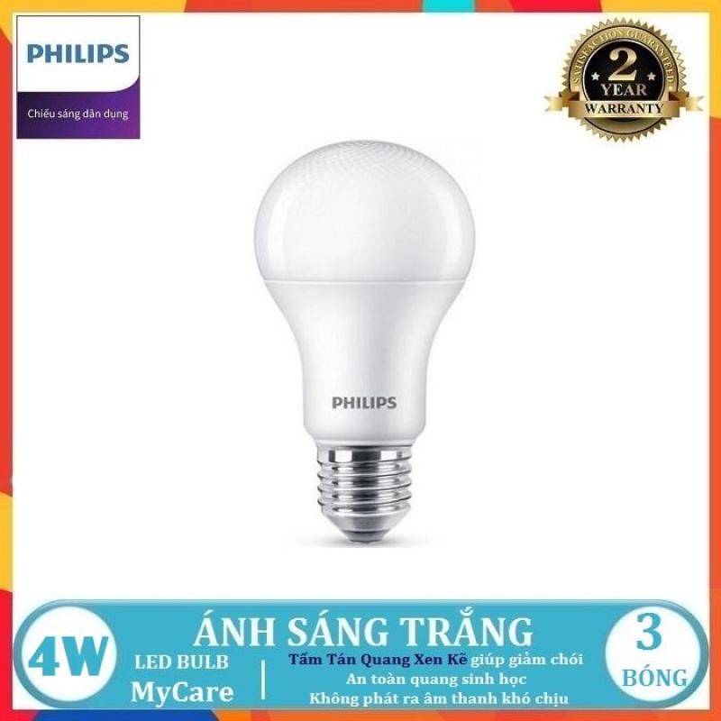 BỘ 3 - BÓNG ĐÈN LED BULB PHILIPS MYCARE 4W - 6W - 8W - 10W - 12W E27 A60 ( TIẾT KIỆM ĐIỆN NĂNG - CHẤT LƯỢNG SÁNG CAO - 2 MÀU ÁNH SÁNG LỰA CHỌN TRẮNG VÀ VÀNG )