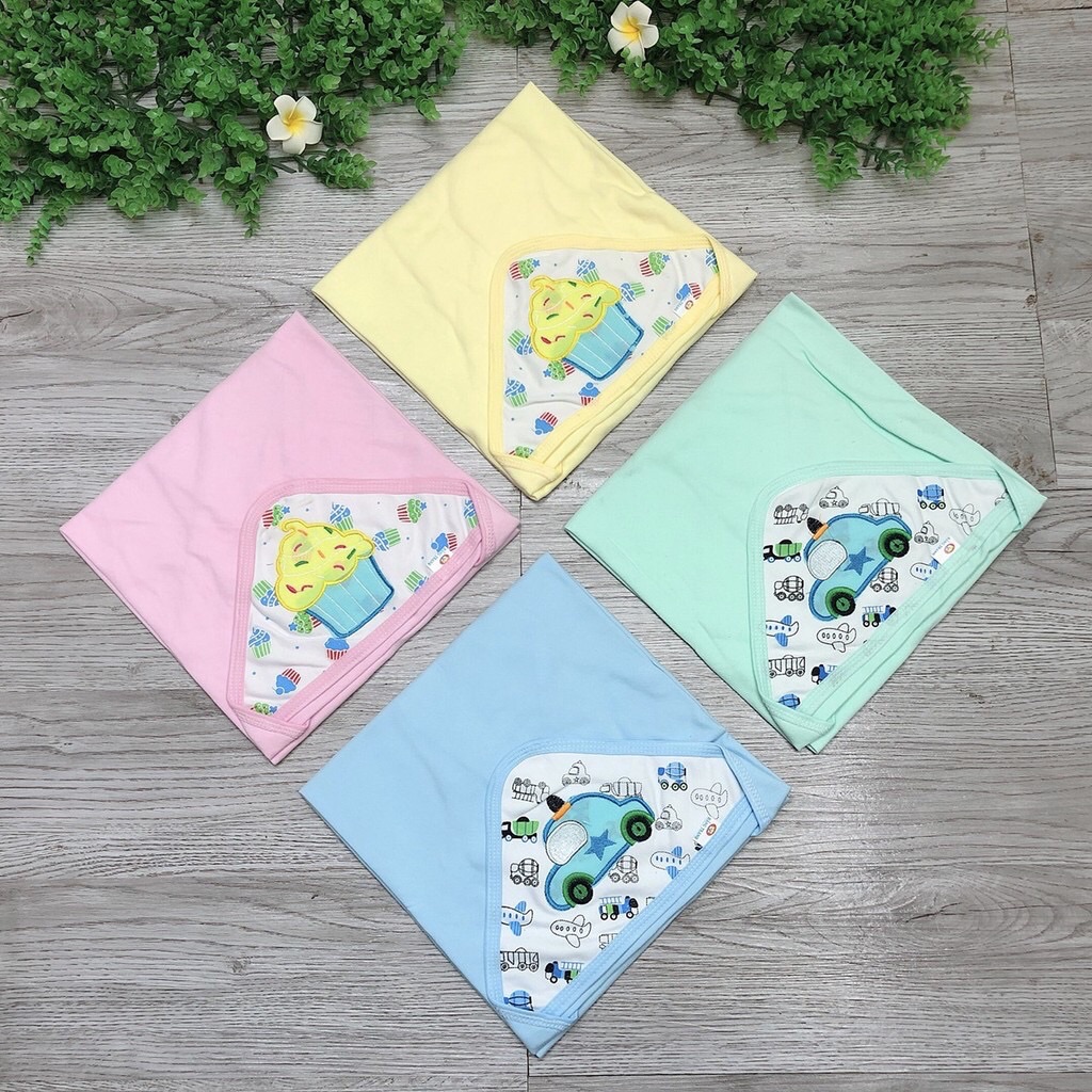 Chăn ủ mùa hè có mũ, ủ thái chất cotton đẹp