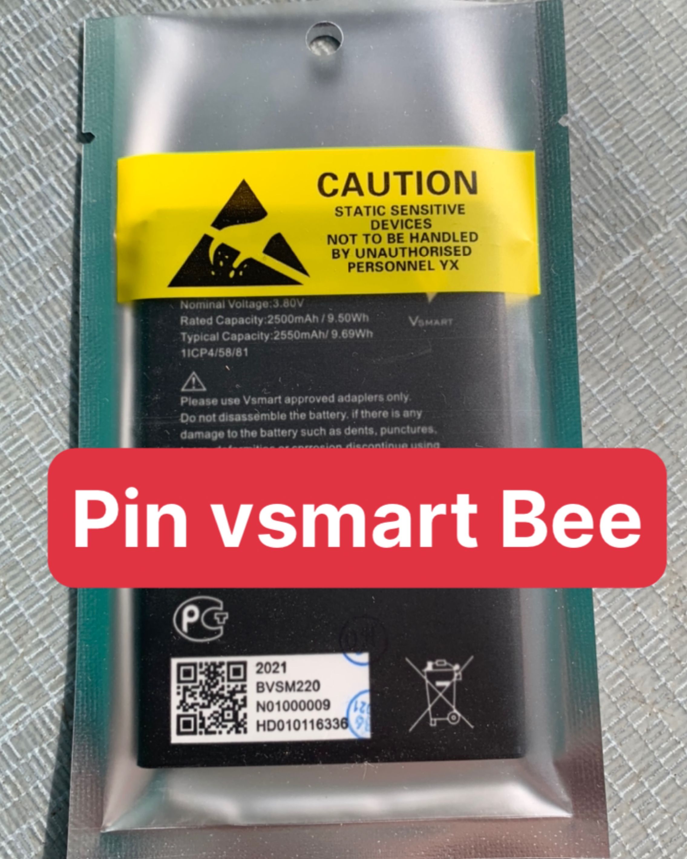 pin vsmart Bee mã BVSM 220 (ZIN)