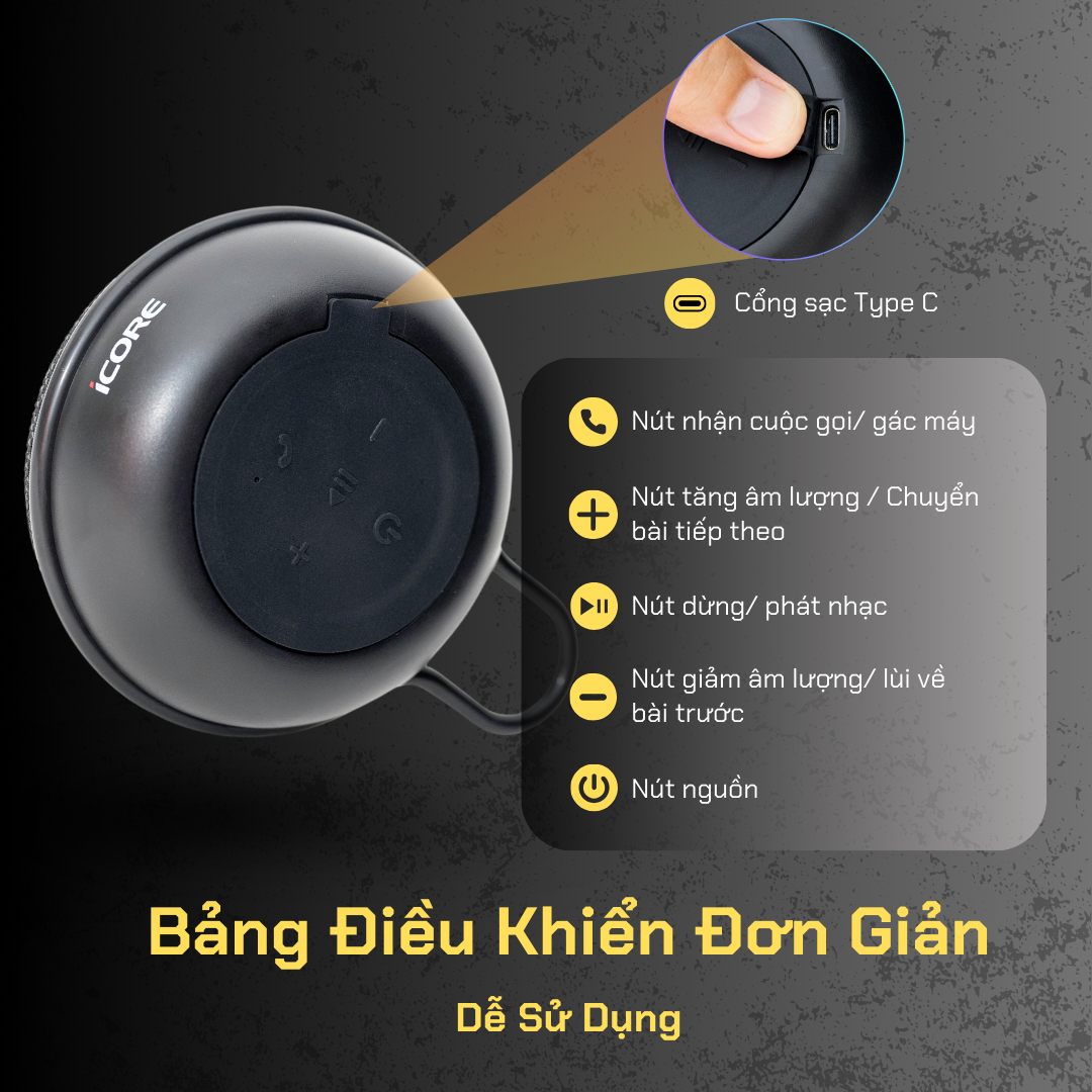 Loa Bluetooth iCore Mini