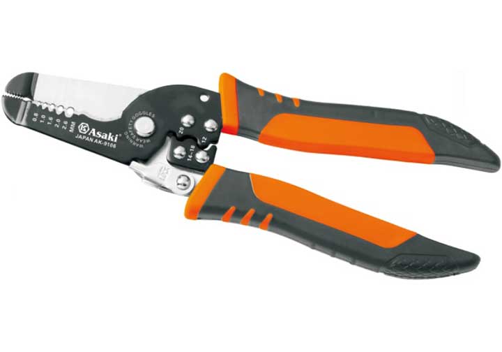 Kìm tuốt dây điện đa năng asaki ak-9106