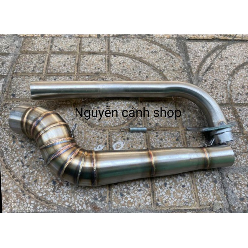 cổ pô sirius inox 2 khúc