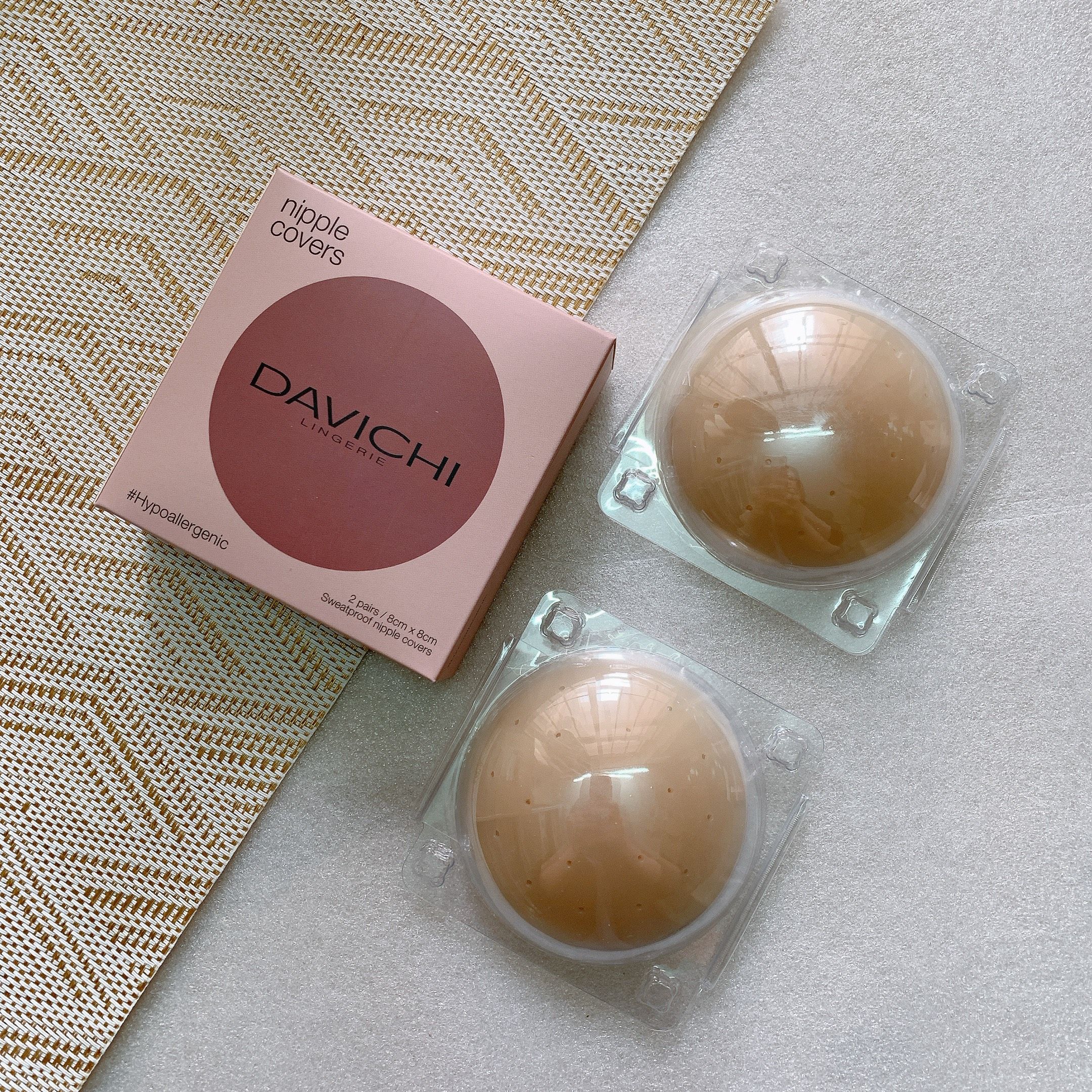 Miếng Dán Ngực Chống Mồ Hôi Davichi Cao Cấp, Siêu Mỏng, Ôm Khít (2 Miếng/Hộp )