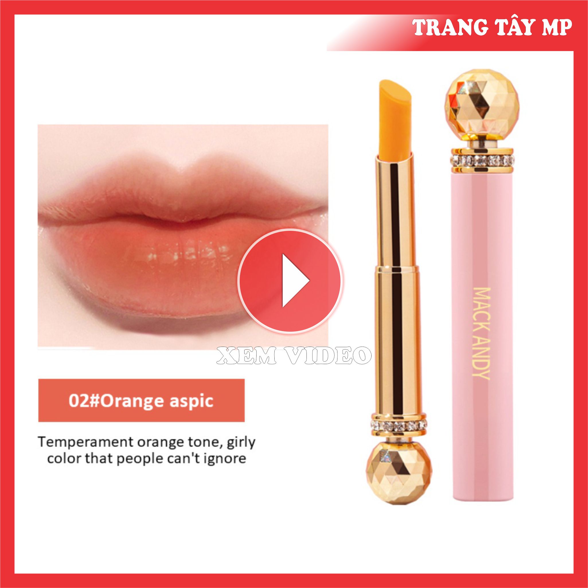 Son dưỡng môi có màu Mack Andy