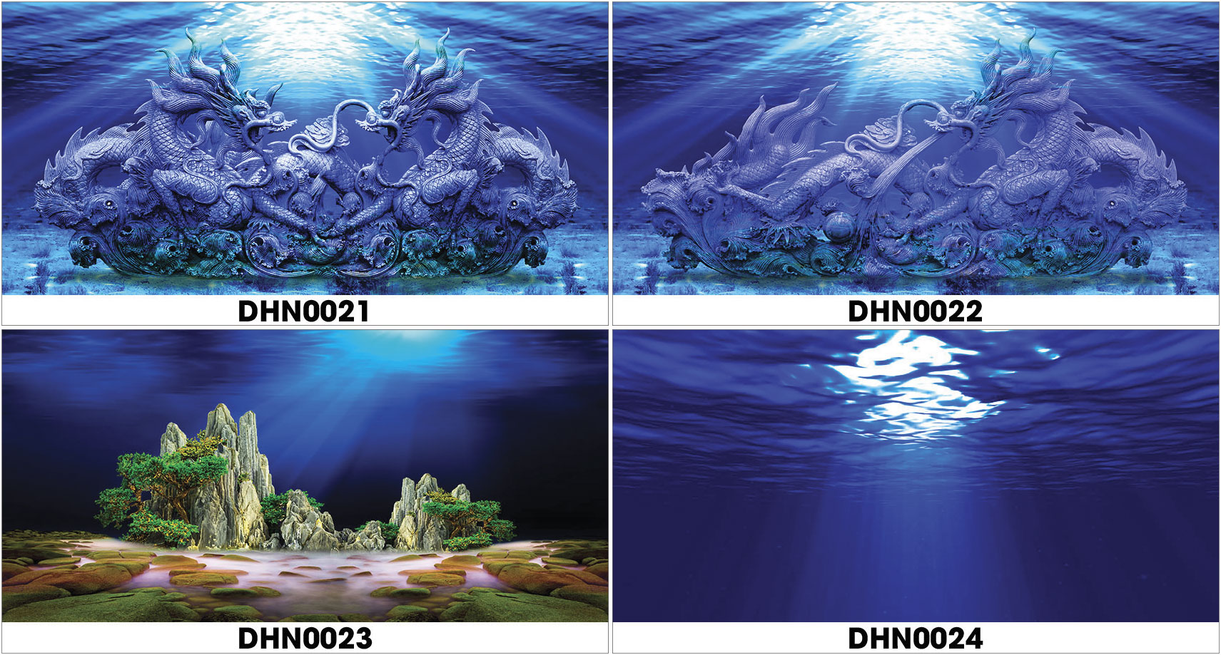 Tranh 3D hồ cá - DHN