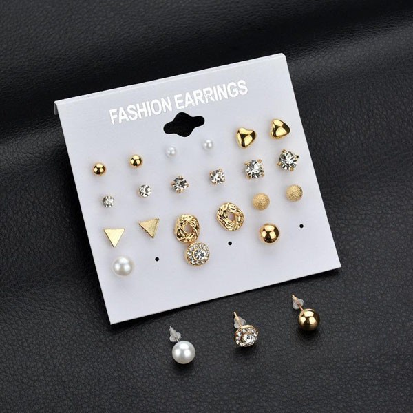 SET 12 ĐÔI BÔNG TAI HÀN QUỐC