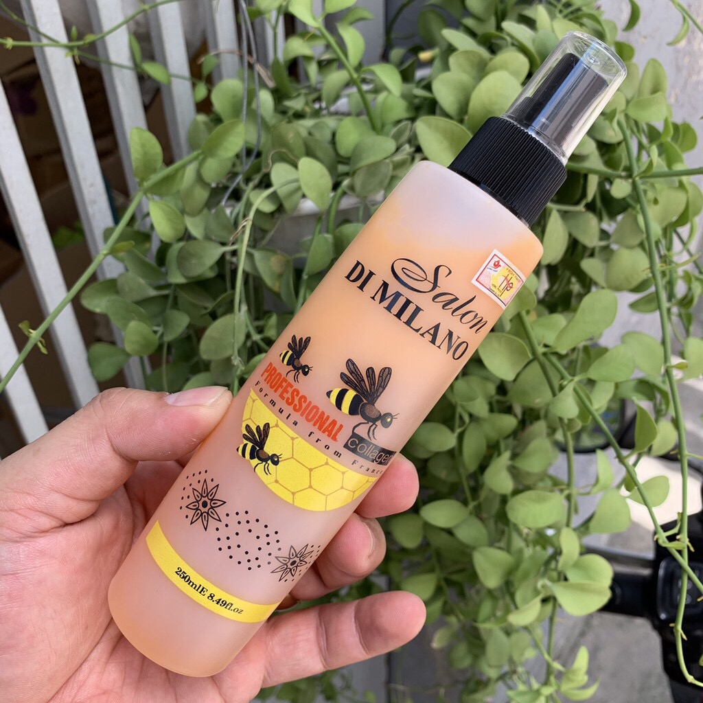 Xịt dưỡng siêu mượt và ngăn rụng tóc salon de milano 250ml