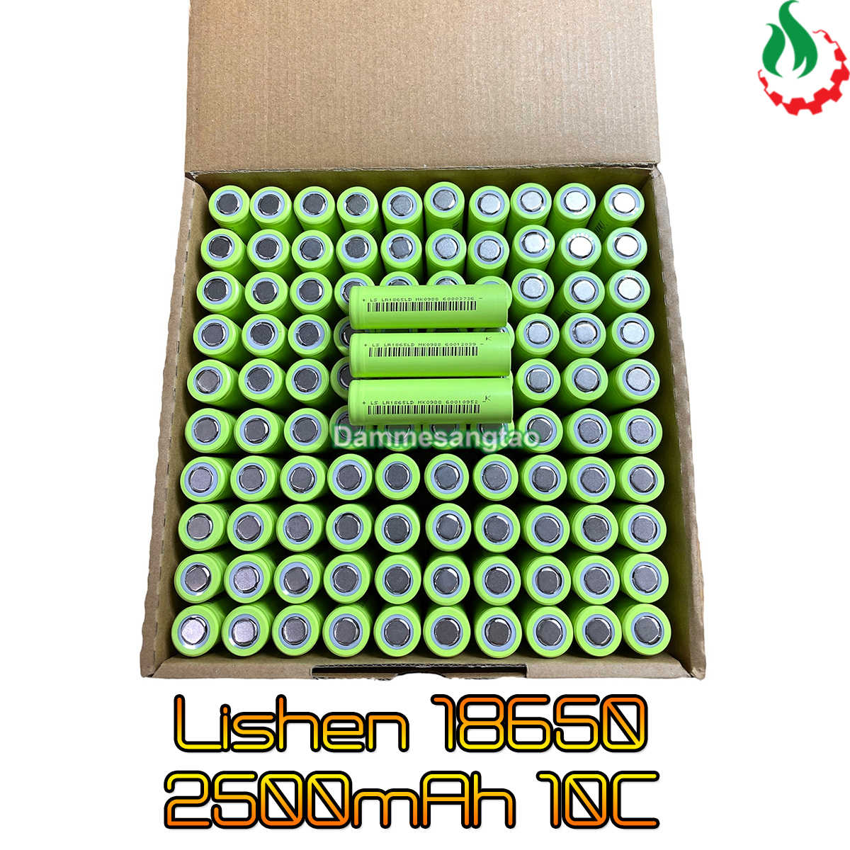 Cell pin 18650 LISHEN LD Li-ion 3.7V 2500mah 10C - Xả 25A