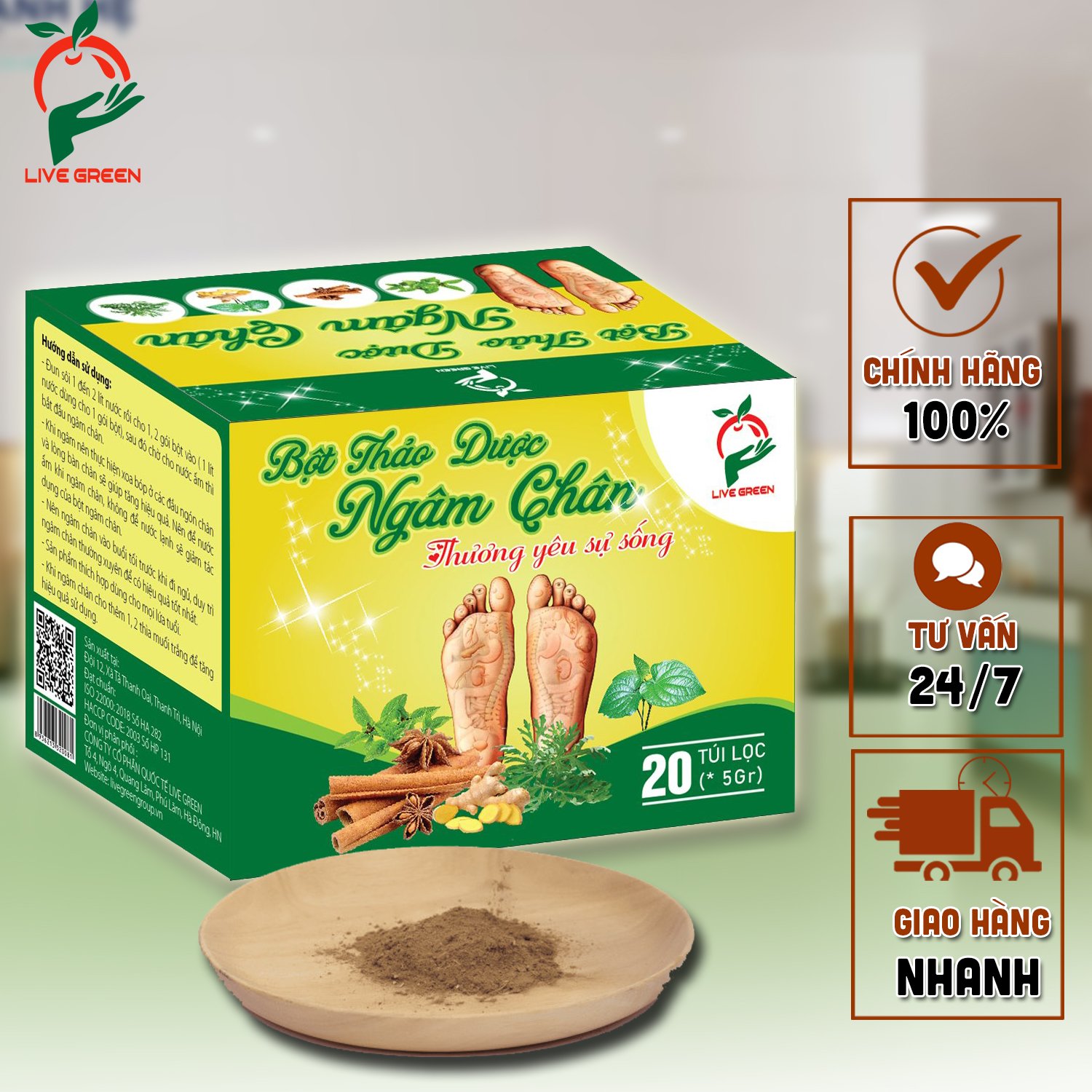 Bột thảo dược ngâm chân