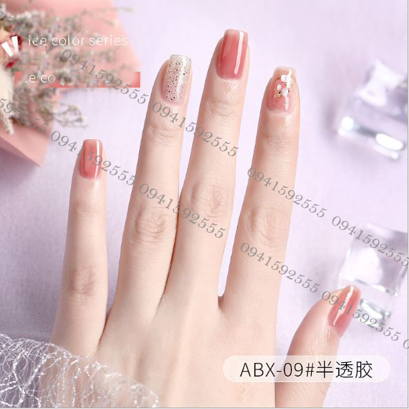 Sơn gel AS THẠCH MỚI mã ABX 9 chai đỏ nhọn 15ml