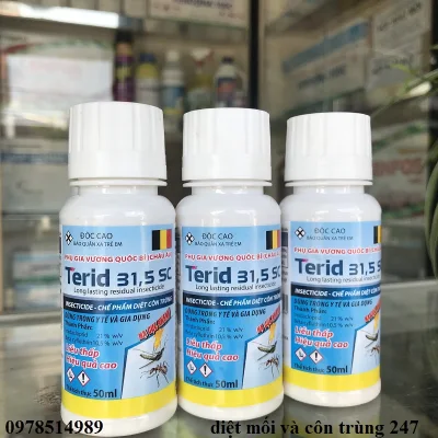 Thuốc diệt rệp giường, ve cua và côn trùng Terid 31.5SC