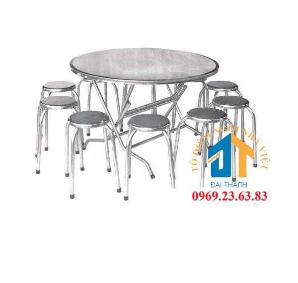 Bộ  Bàn  Ghế gia đình cao cấp inox 304 ĐẠI THÀNH 10 ghế