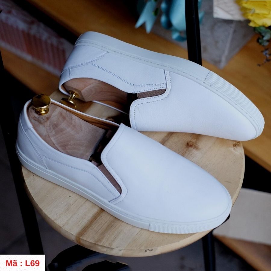 Giày Slipon Da Bò Xịn Sò